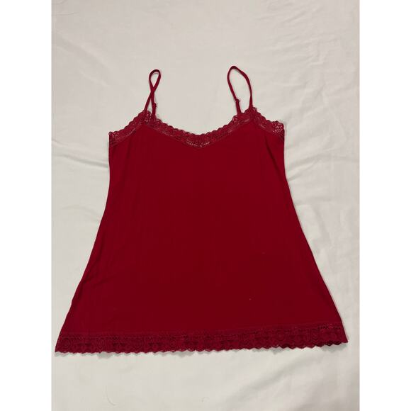 Vintage Loft Cami Y2k Tank Top Cami Lace Trim Adjustable Straps Size Small - Picture 1 of 7